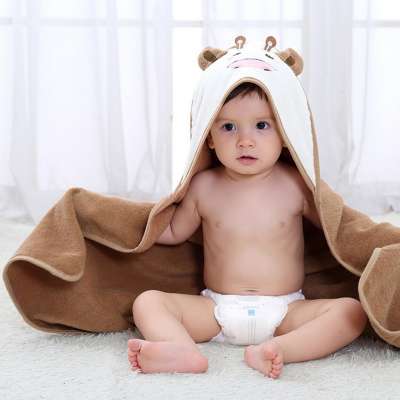 Extra Soft Baby Bath Towel Antibacterial Baby Bath Towel With Hood